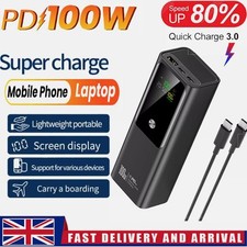 KOVOL Laptop Power Bank, 55,000mAh Portable Charger &Digital 100W 2X USB-C Ports
