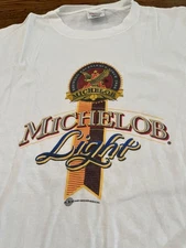 Michelob T-Shirt Men XL White VTG 90s Beer Breweriana Promo Colorful 1997