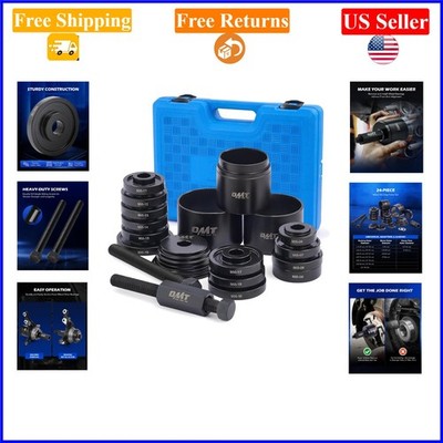 24pc Blue Steel Wheel Bearing Press Kit for Front Wheel Drive Vehicles