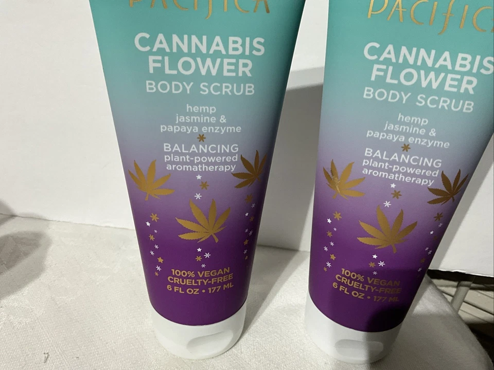 Pacifica Cannabis Flower Body Scrub Lot of Two - Image 2 of 3