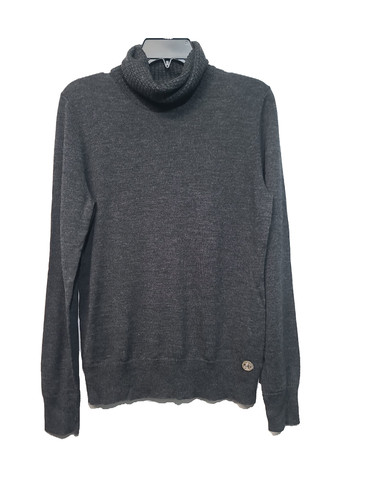 Tory Burch Sables Turtleneck Sweater L Gray NWT Regular