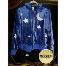 2025 WDW Constellation Sorcerer Mickey Velvet Zip Hoodie Sweatshirt 1X