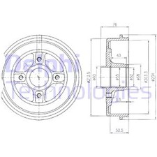 Tambour de frein Renault FUEGO