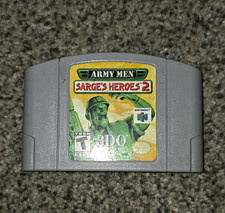 Army Men: Sarge's Heroes 2 Nintendo 64 N64 Game Pak Cartridge NTSC-U/C T