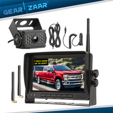 7" 1080P FHD Wireless RV Backup Camera Dual Antenna for Truck Trailer Camper