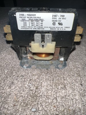Trane Tyco Electronics Contactor 3100-15Q2431, 240-769, 24VAC 50/60 HZ