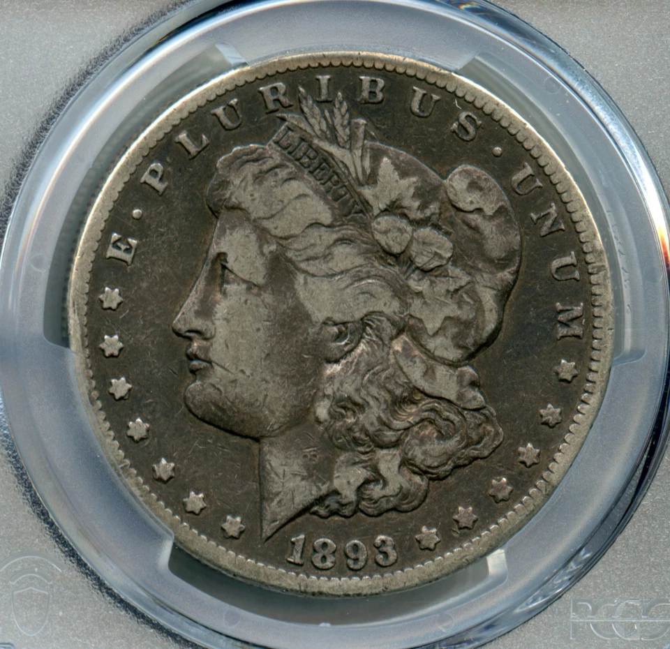 1893 CC Morgan Silver Dollar PCGS F 12 - Image 3 of 4
