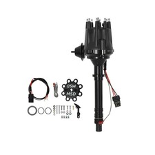 Msd Distributor 83603 Pro Billet Ready-to-run Vacuum Advance Blk For Sbc Bbc