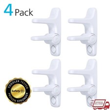 OutSmart Lever Handle Lock Child Safety Decoy Button 4 Pack Easy Install New