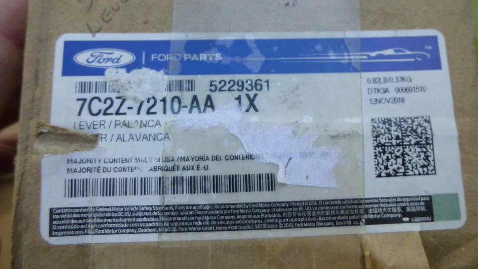 Alavanca de câmbio Ford E-150 E-250 E-350 Super Duty preta nova OEM7C2Z-7210-AA - Imagem 2 de 4