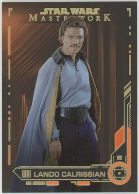 2019 Star Wars Masterwork (Topps)-Lando Calrissian #5 - Orange Parallel 8/10 SSP