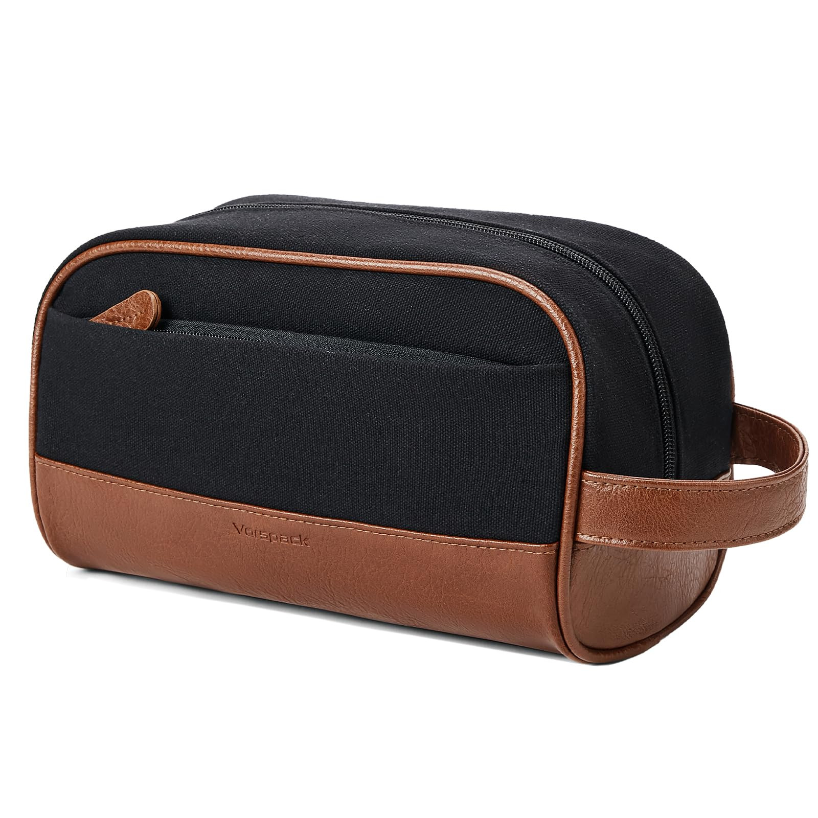 Travel Toiletry Bag for Men - Water-Resistant Canvas Skincare Bag