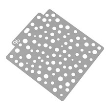 Grey Plastic Drawing Templates Reusable Stencils for Painting Crafts