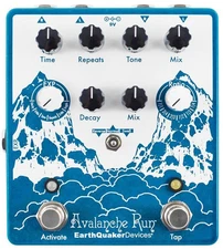 EarthQuaker Devices Avalanche Run V2 Delay Reverb Guitar Effects Pedal