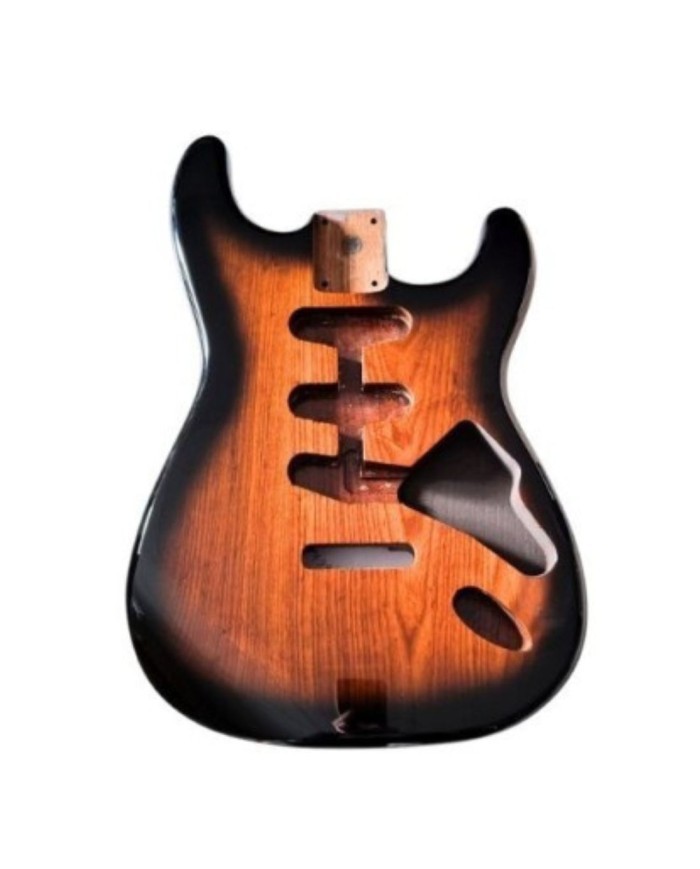 Corps Stratocaster SSS en bois de frêne pour configuration micro vintage et moderne