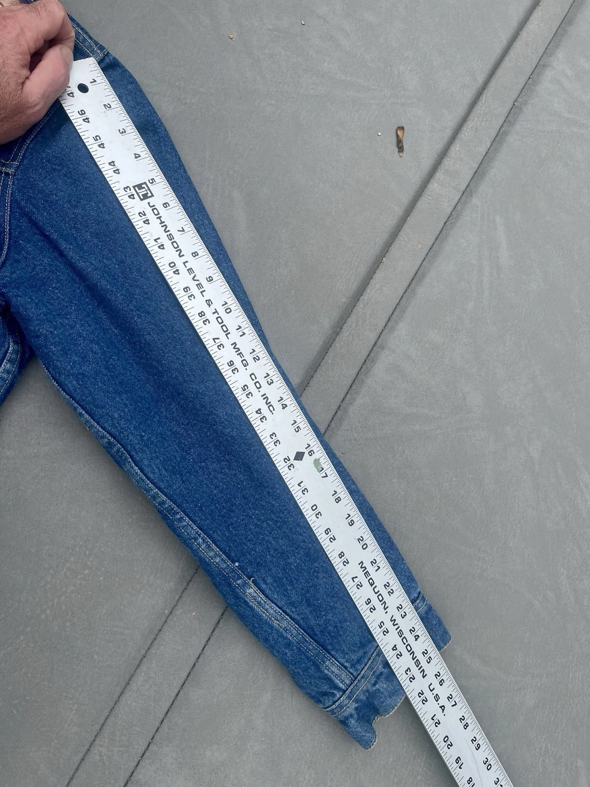 Vintage Lee Rider Blanket Lined Denim Jacket Mens 48L USA 100% Cotton Rancher - product detail image 14