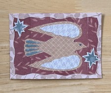 ACEO Artist Trading Card Original Collage Bird 2.5 in x 3.5 in SouthernLizzing