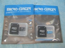 Micro Center 128GB microSDXC Class 10 USH-1 - U3  U1 2-Pack NEW FREE SHIPPING