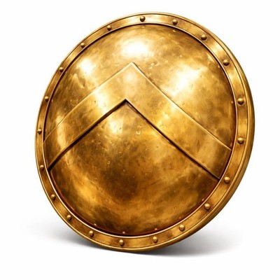 300 Spartan Warrior Shield: 24'' Medieval Greeks King Leonidas Shield- Historical