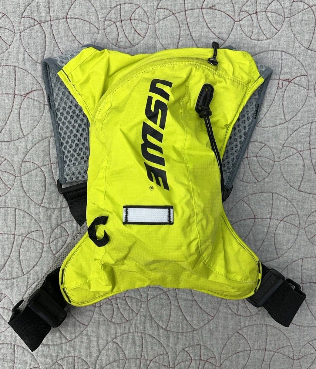 (Used) USWE Vertical 4 Hydration Pack Neon No Bladder, for MTB Cycling Trail Running (50.00 USD)