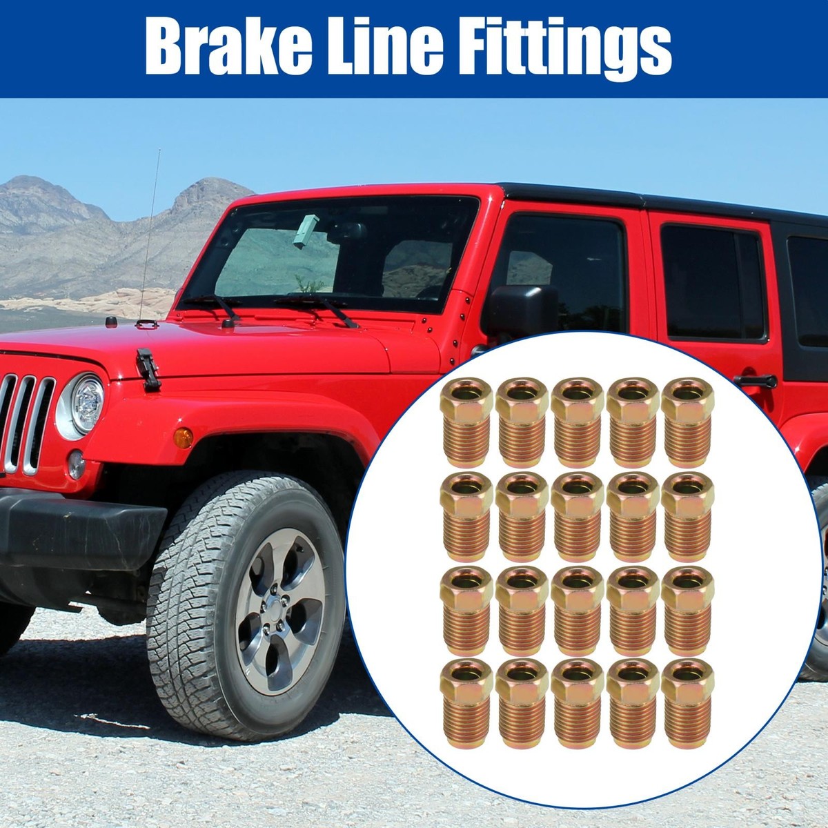 M10x1 Female To 3/8‚Äùx24UNF Male Brake Lne Ppe Brass Fttng - Foto 14