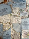 LOT OF 32 NATIONAL GEOGRAPHIC MAPS 1960-1964 World Atlas Crisp Neatly Folded — photo 3