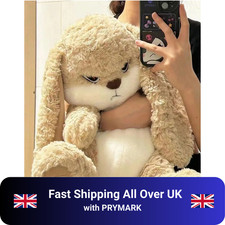 Angry Rabbit Plush Toy Stuffed Animal Soft Cuddly Cute Bunny Doll Plushie Gift