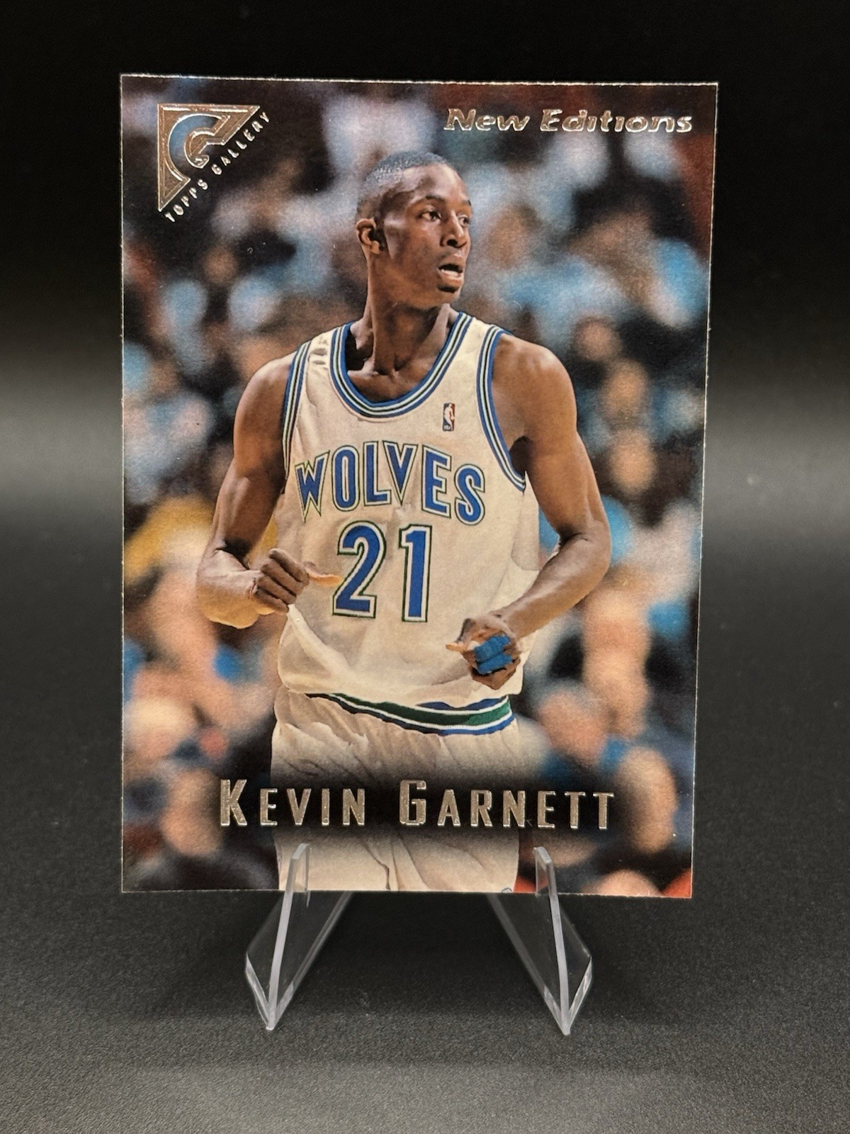 1995-96 Topps Gallery - New Editions Kevin Garnett #41 (RC) Rookie ST2