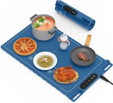Electric Warming Tray for Food 3 Level Temperature Control Auto Shut Off Safe