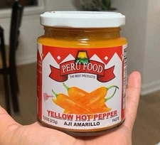 Peru Food Aji Amarillo Paste - Hot Yellow Pepper Paste 7.5 Oz Peruvian Sauce