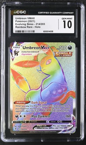 2021 Evolving Skies #214/203 Umbreon VMAX CGC 10