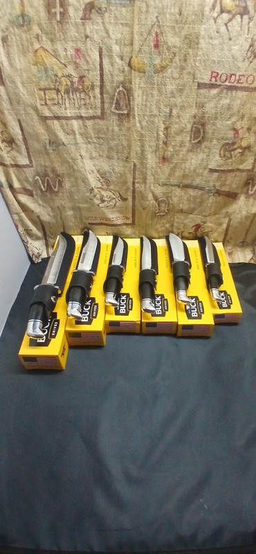 Buck Fixed Blade Knife Set  120, 119, 117, 105, 103, 102