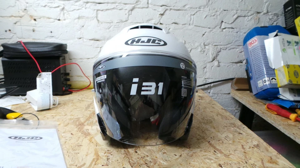 HJC Jethelm I31 Weiß L Motorradhelm Sonnenblende City Urban Cruiser Helm neu - Bild 3 von 4