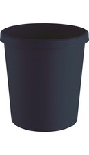 helit Papierkorb 18 l H331xØ315 mm mit Griffrand Kunststoff schwarz