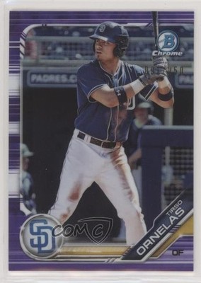 2019 Bowman Draft Chrome Purple Refractor 91/250 Tirso Ornelas #BDC-84 0oz9