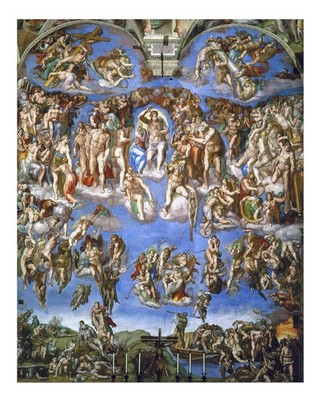 Michelangelo's The Last Judgment Wall Art Poster Premium Quality
