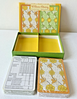 Pomegranate Art Theme Playing Cards 2 Bridge Decks William Morris # PD202 - NEW