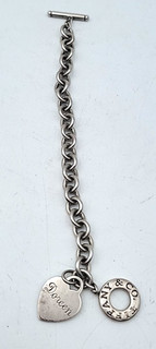 Tiffany & Co. Return To Tiffany Heart Tag Toggle Bracelet .925 Charm Lot. H470