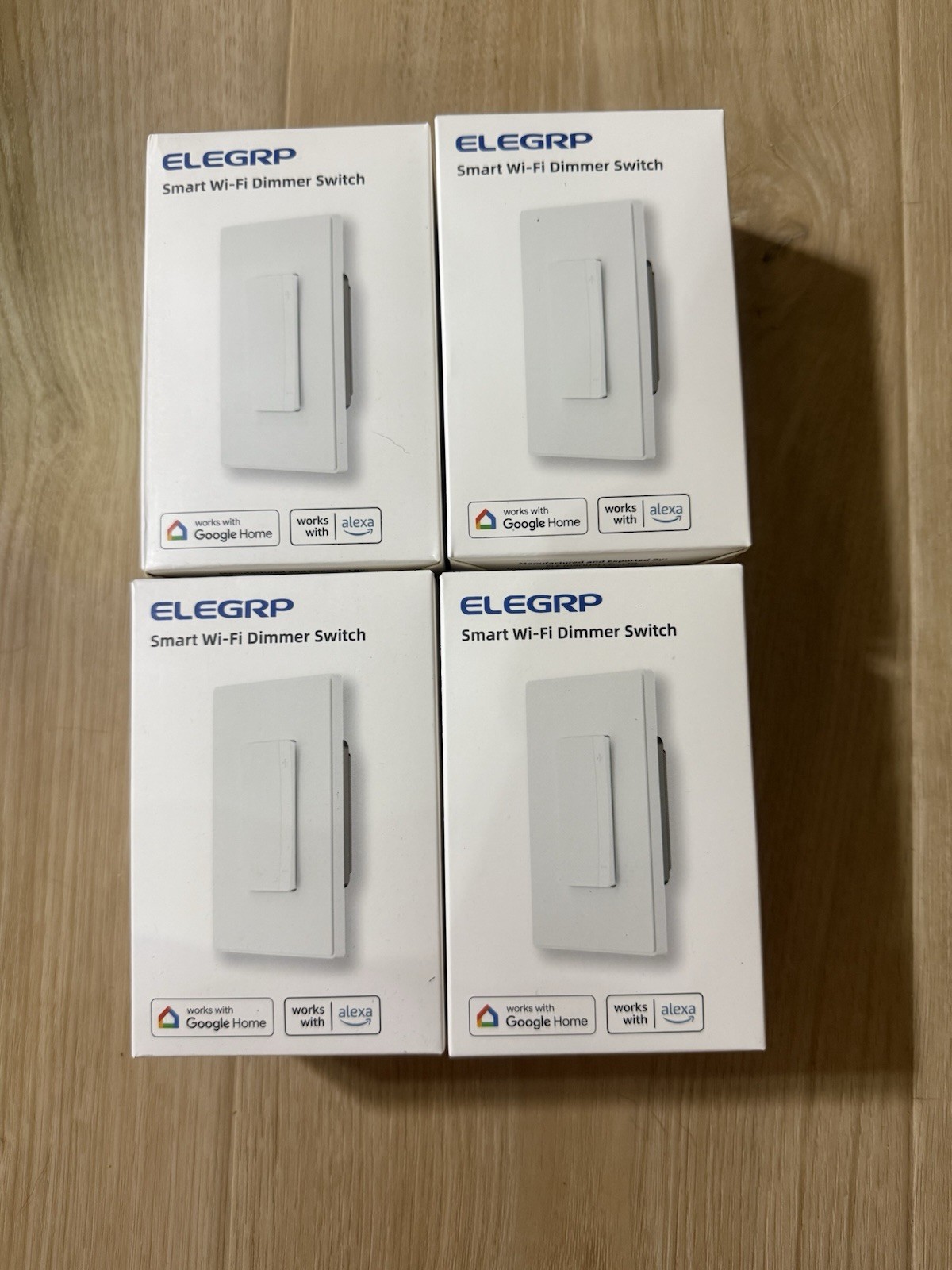 Elegrp Smart Wi-Fi Dimmer Switch Smart Home Light Switch White