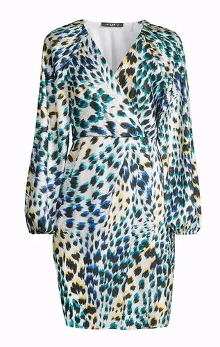 NWT Ungaro Catori Cheetah-Printed Minidress XXL