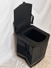 EverScout XL Portable Camping Toilet w/Lid Folding Potty 440lb Carry Bag Adults