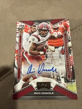 2020 Chronicles Draft Rico Dowdle Playoff Rookie Auto