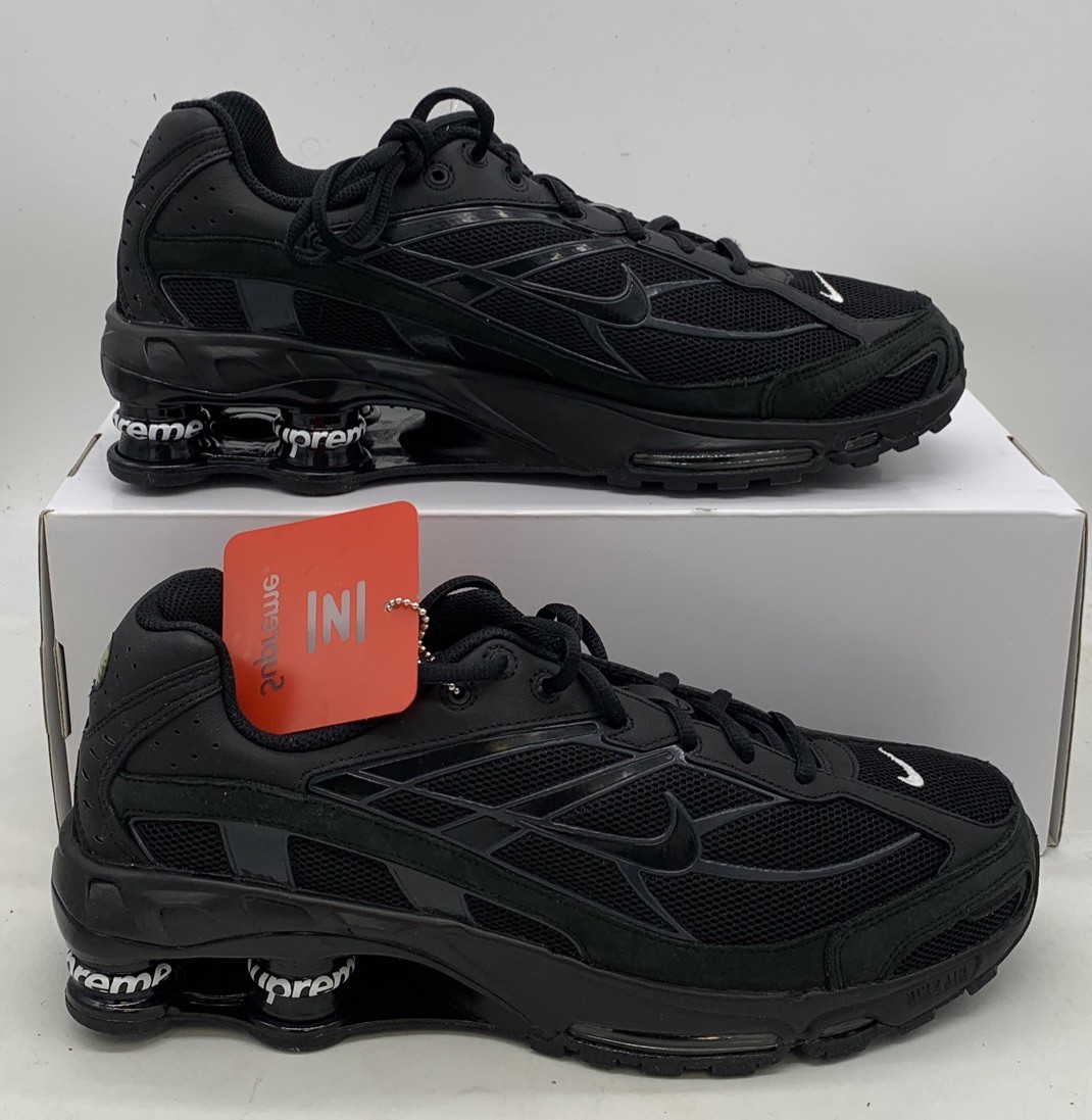 Nike Shox Ride 2 x Supreme Triple Black Sneakers DN1615-001 Mens