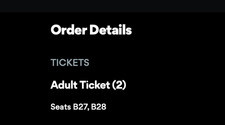 2 tix The Odyssey IMAX 70mm AMC Lincoln Square 13 August 17 10am Seats B27 B28
