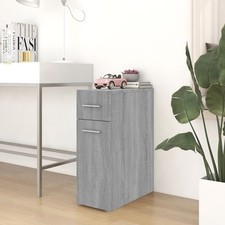 vidaXL Mobile Farmacia Grigio Sonoma 20x45,5x60 cm Legno Multistrato