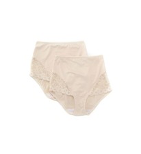 Bali Firm Control W Lace 2 shapewear briefs Beige M