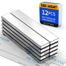 Powerful Neodymium Bar Magnets, 12 Pack Rare Earth Magnet, Heavy Duty Magnets, S