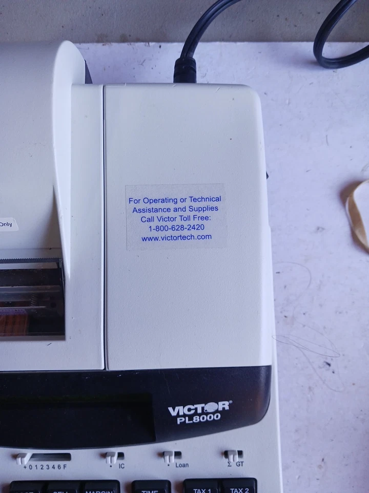 Victor PL8000 Electronic Printing Calculator Free Shipping - Image 4 of 4