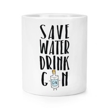 Save Water Drink Gin Makeup Brush Pencil Pot - Funny Joke