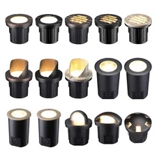 LED Well Light Low Voltage 12-24V AC/DC Landscape Light In Ground Outdoor